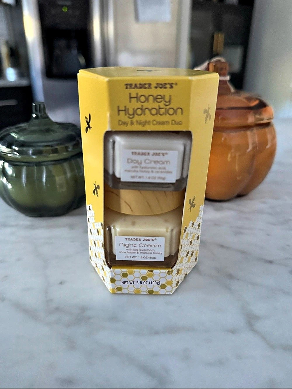 Trader Joe's Honey Hydration Day & Night Cream Duo Moisturizer Duo NWT